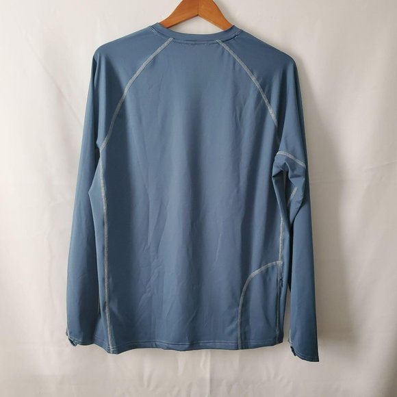L.L. Bean Men's Swift River Cooling Long Sleeve Rash Guard Regular Size Large - Picture 7 of 12